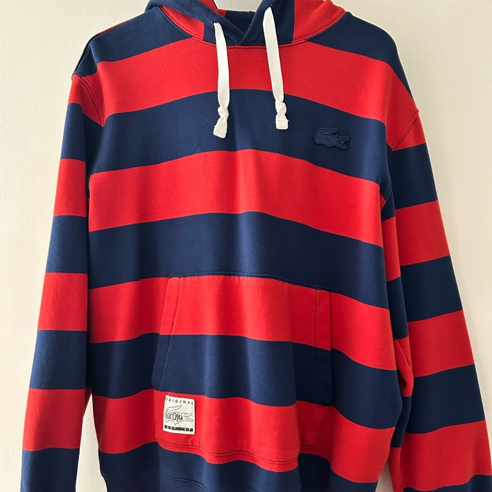 Men’s Lacoste hoodie bundle w/free belt. Size Lg. Purchased from lacoste.com